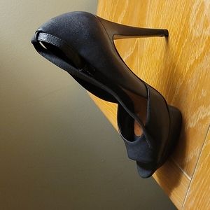 BCBGMaxAzria platform open toe heel